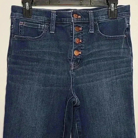 MADEWELL 10" High Rise Skinny Jeans Button - Front Edition Size 26 - Picture 3 of 11